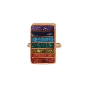 Align Your Chakras Stone Chip Copper Ring